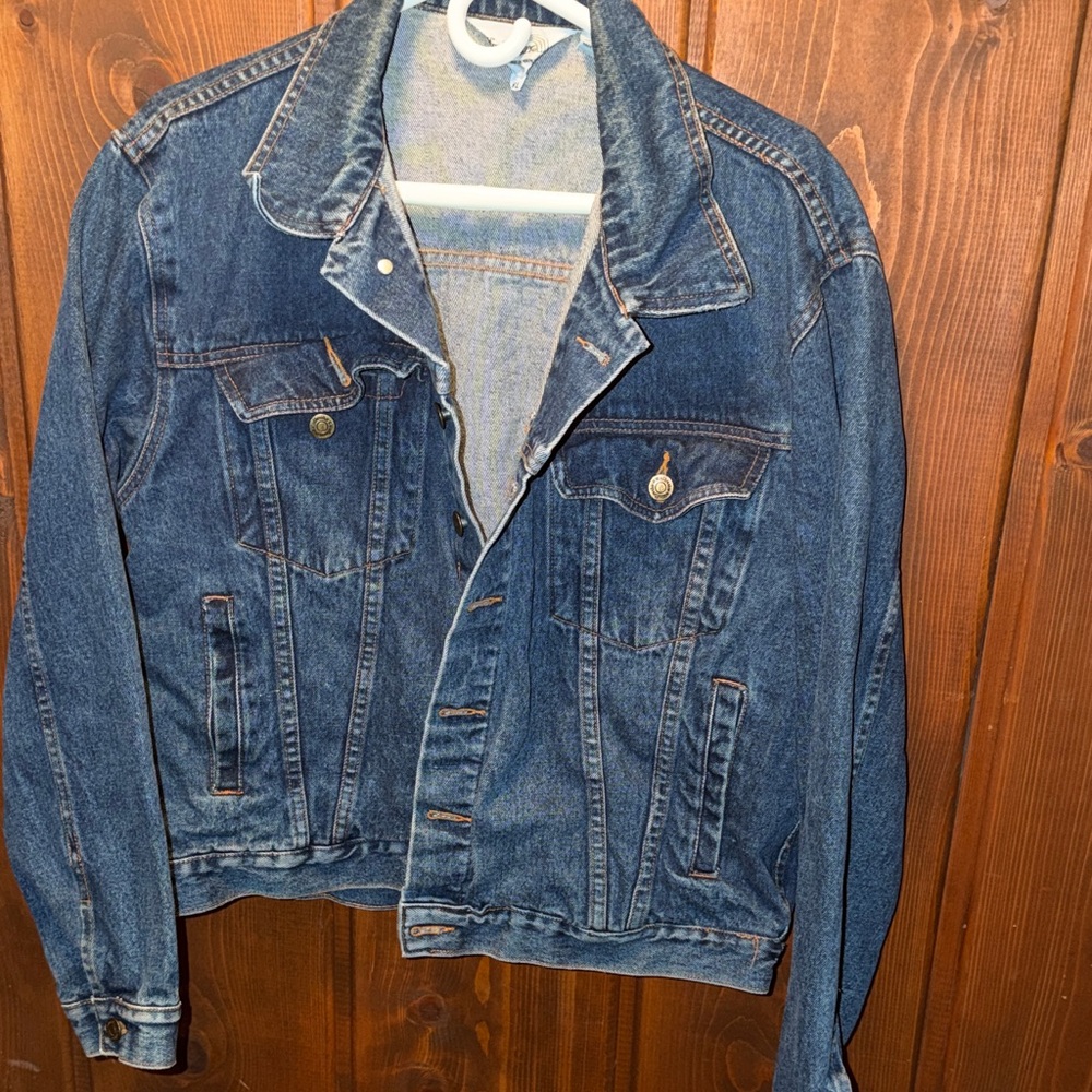 Windbreaker Dark Blue Jean Jacket